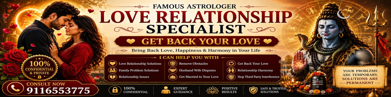 Astrologer Vikash Shastri Ji +91-9116553775