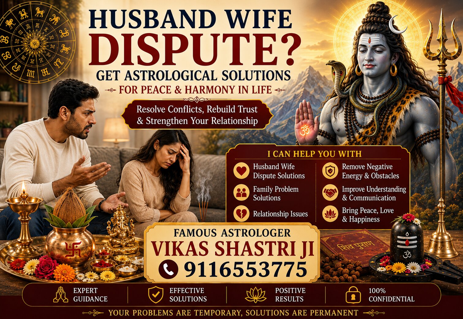 Astrologer Vikash Shastri Ji +91-9116553775